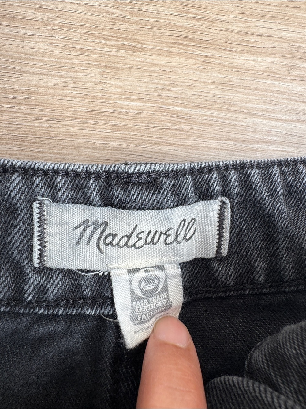 Madewell Wide Sweep Denim Trousers Bartholomew Sz 25 - Picture 8 of 14